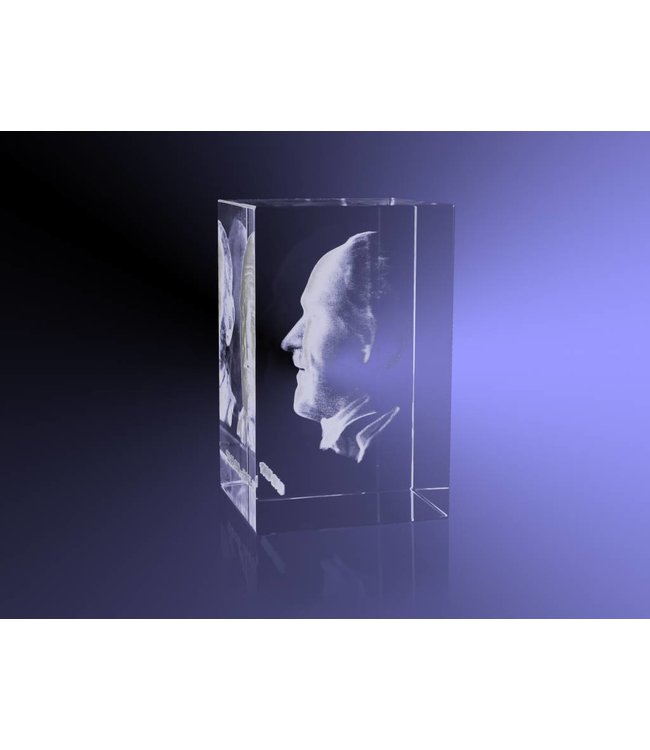 3D foto in glas - Rechthoek Blok - 4x4x6 cm - Kristal Glas