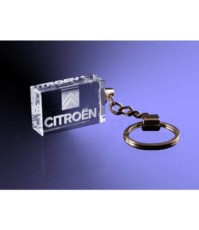 3D foto in glas - Sleutelhanger zonder licht - Kristal Glas
