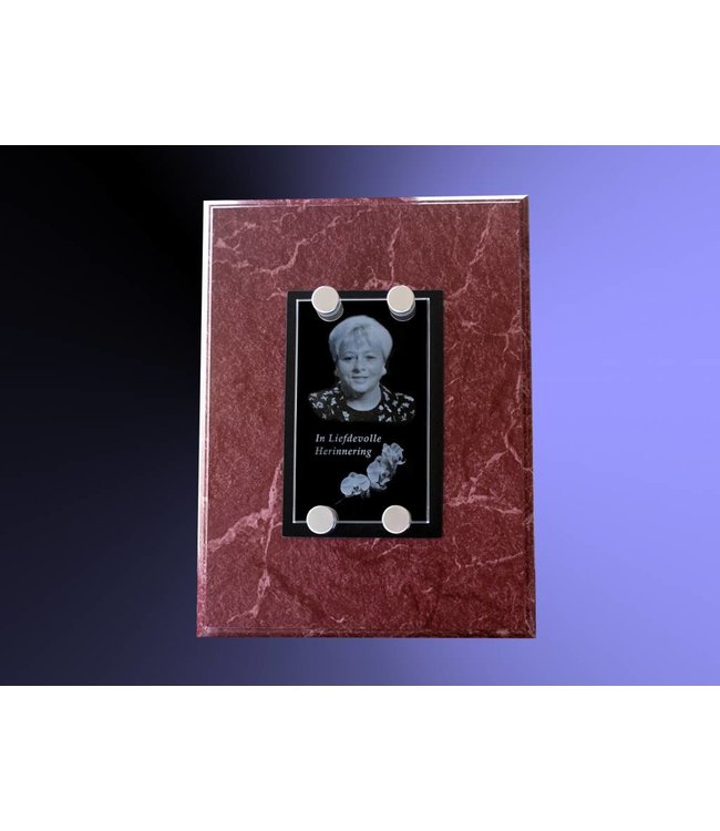 2D foto in glas - Glasplaat incl. 4 afstandhouders - 130x180x8 mm - Kristal Glas