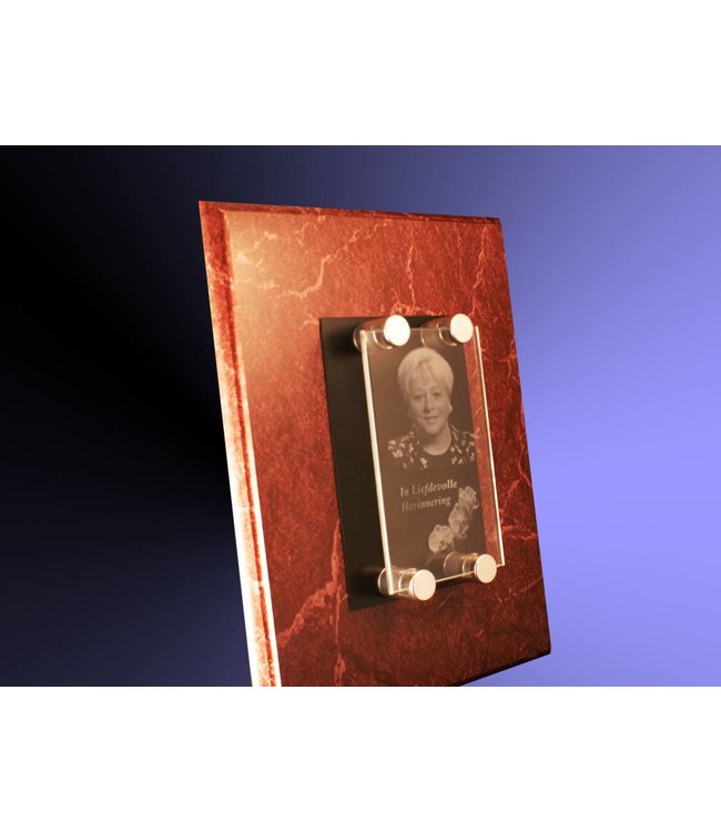 2D foto in glas - Glasplaat incl. 4 afstandhouders - 130x180x8 mm - Kristal Glas