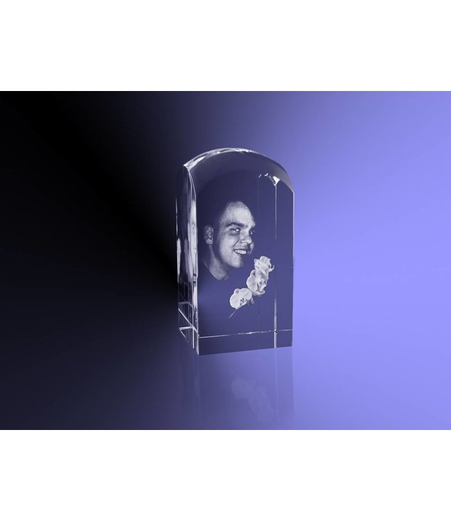 2D foto in glas - Koepel 5x5x10 cm