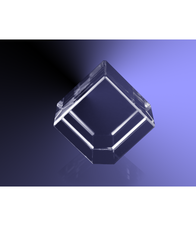 2D foto in glas - Kubus schuin - Kristal Glas