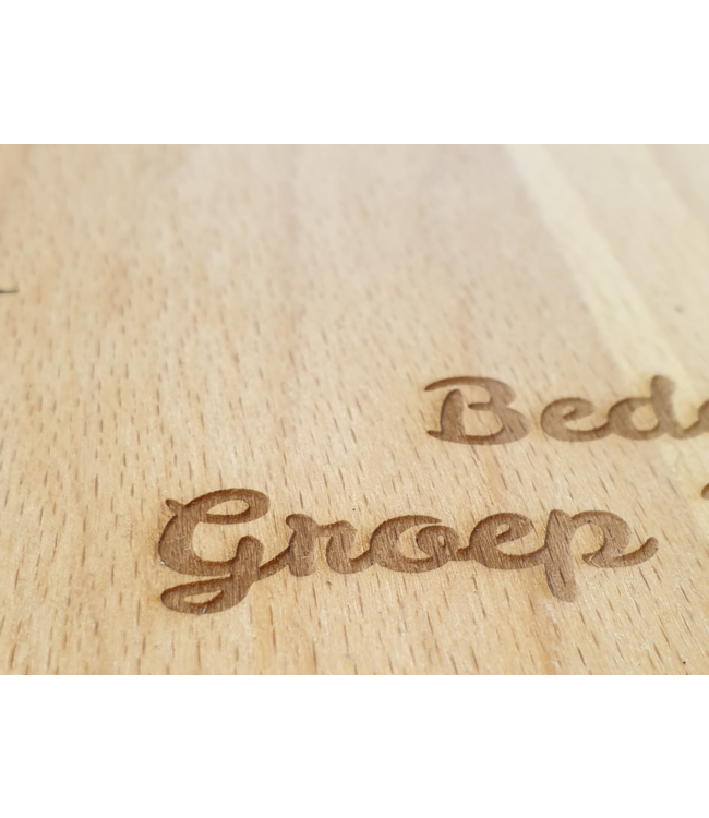 Borrelplank met foto of tekst  - 58x20 cm