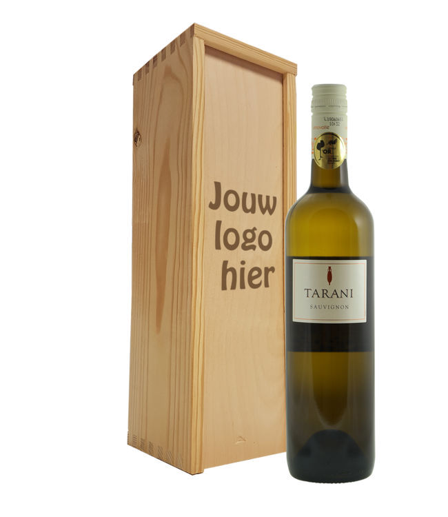 Wijnpakket met gegraveerde deksel en keuze fles wijn