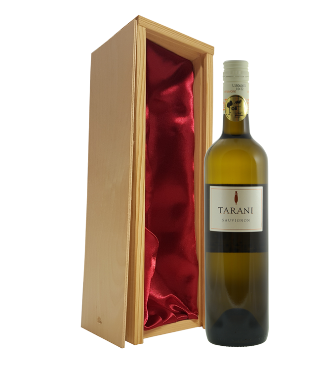 Wijnpakket met gegraveerde deksel en keuze fles wijn