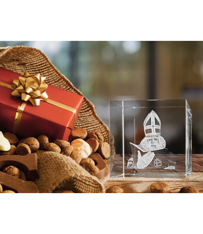 3D foto in glas - Kubus 5 cm - Kristal Glas