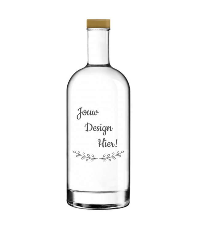 Waterfles / Karaf met gravure