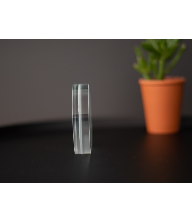 2D foto in glas - Cirkel - 3 maten - Kristal Glas