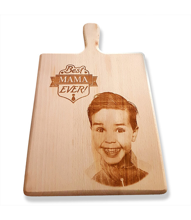 Snijplank met foto of tekst - 28x15 cm