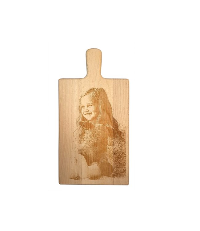 Snijplank met foto of tekst - 28x15 cm