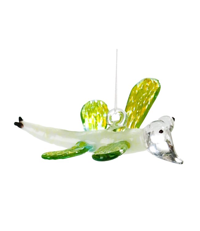 Glazen Libelle met koordje