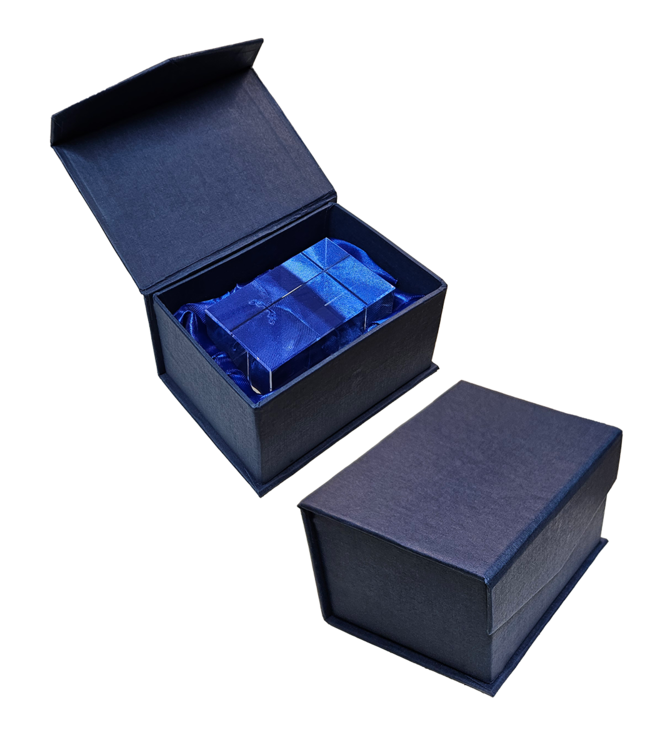 3D foto in glas - Rechthoek Blok - 5x5x8 cm - Kristalglas