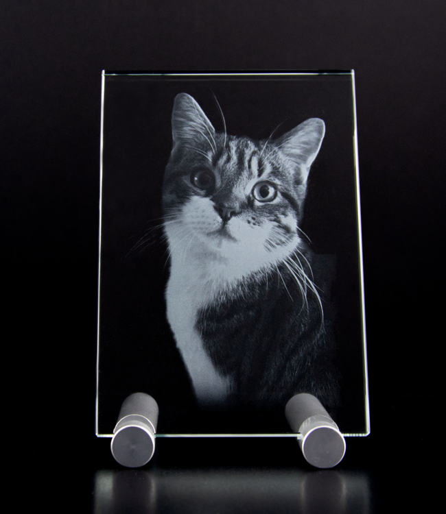 2D foto in glas - Vlakglas klein - 130x90x8mm - Kristal Glas