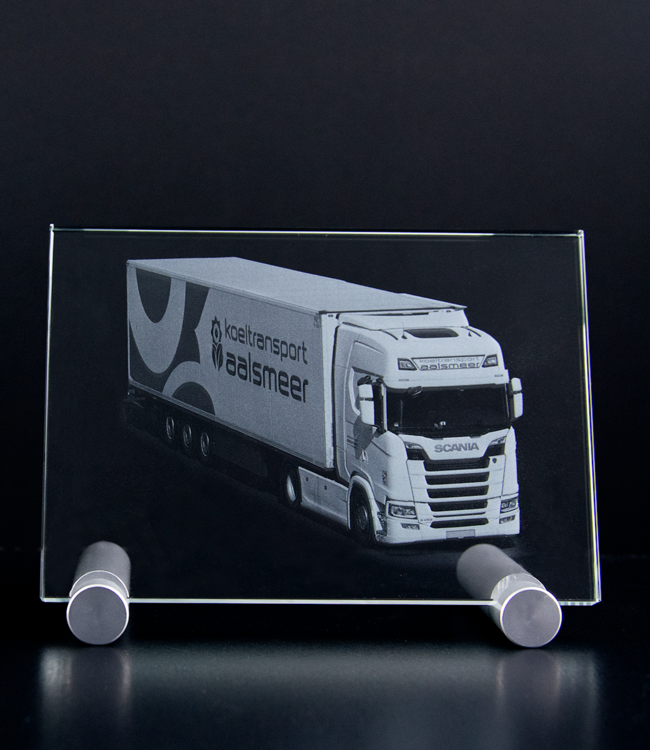 2D foto in glas - Vlakglas klein - 130x90x8mm - Kristal Glas