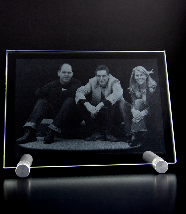 2D foto in glas - Vlakglas groot - 180x130x8mm - Kristal Glas