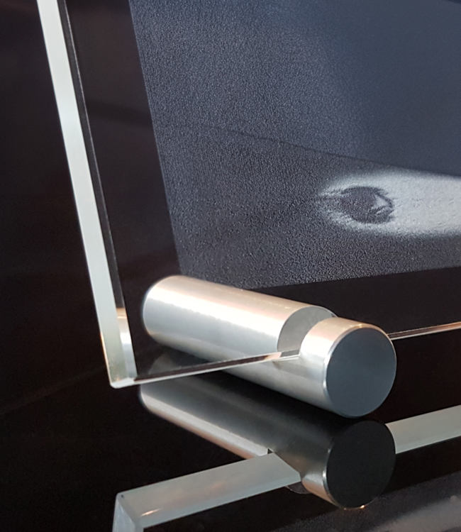 2D foto in glas - Vlakglas groot - 180x130x8mm - Kristal Glas