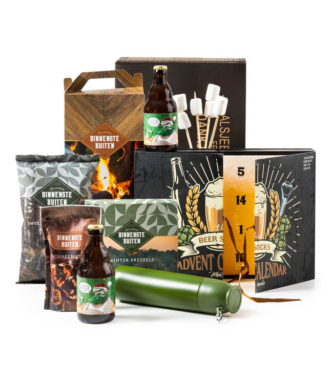 Kerstpakket Bier, Snacks & Sokken