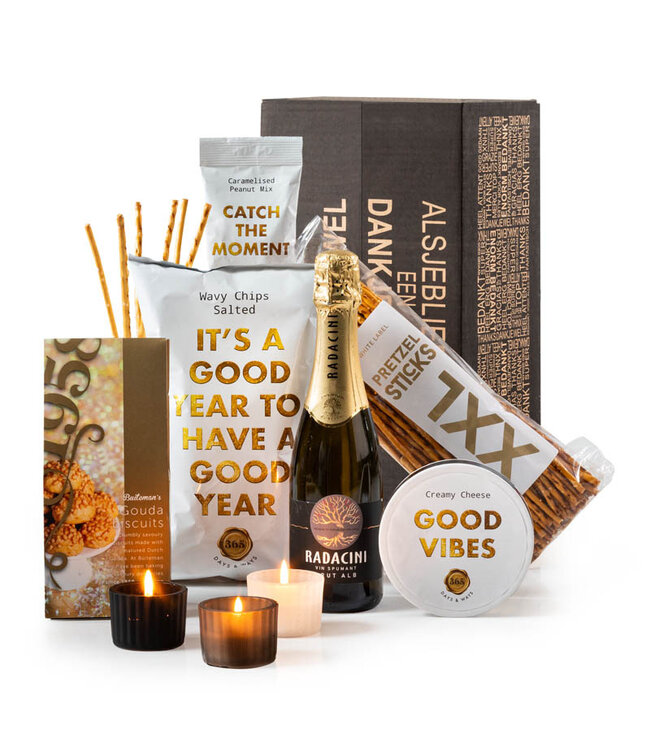 Kerstpakket Bubbels, Bites en Gezelligheid