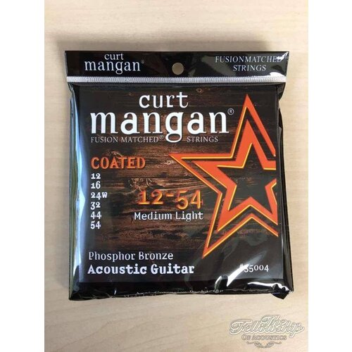 Curt Mangan Curt Mangan 35004 12-54 PhB Coated Long Life gitaar snaren