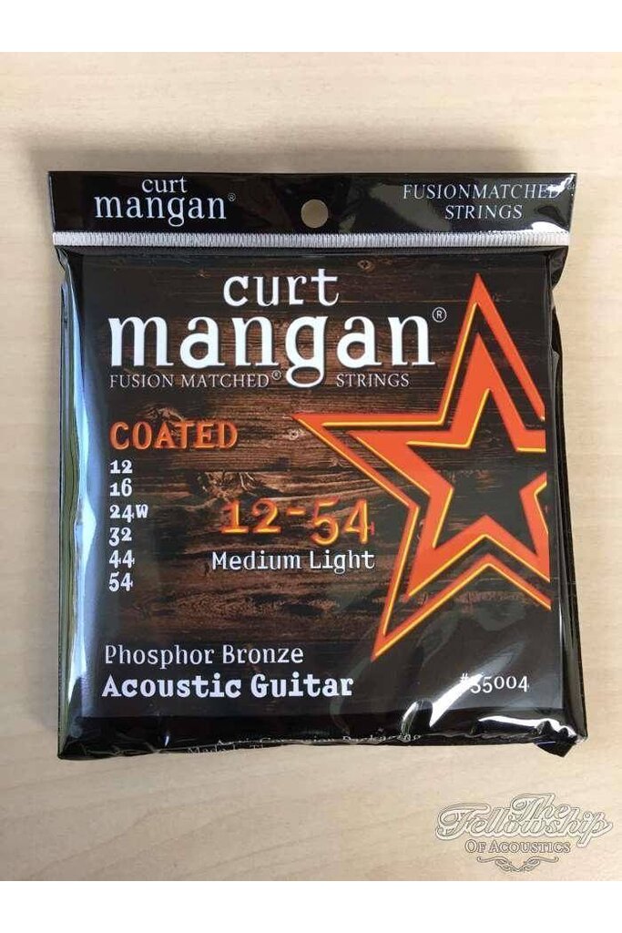 Curt Mangan 35004 12-54 PhB Coated Long Life gitaar snaren
