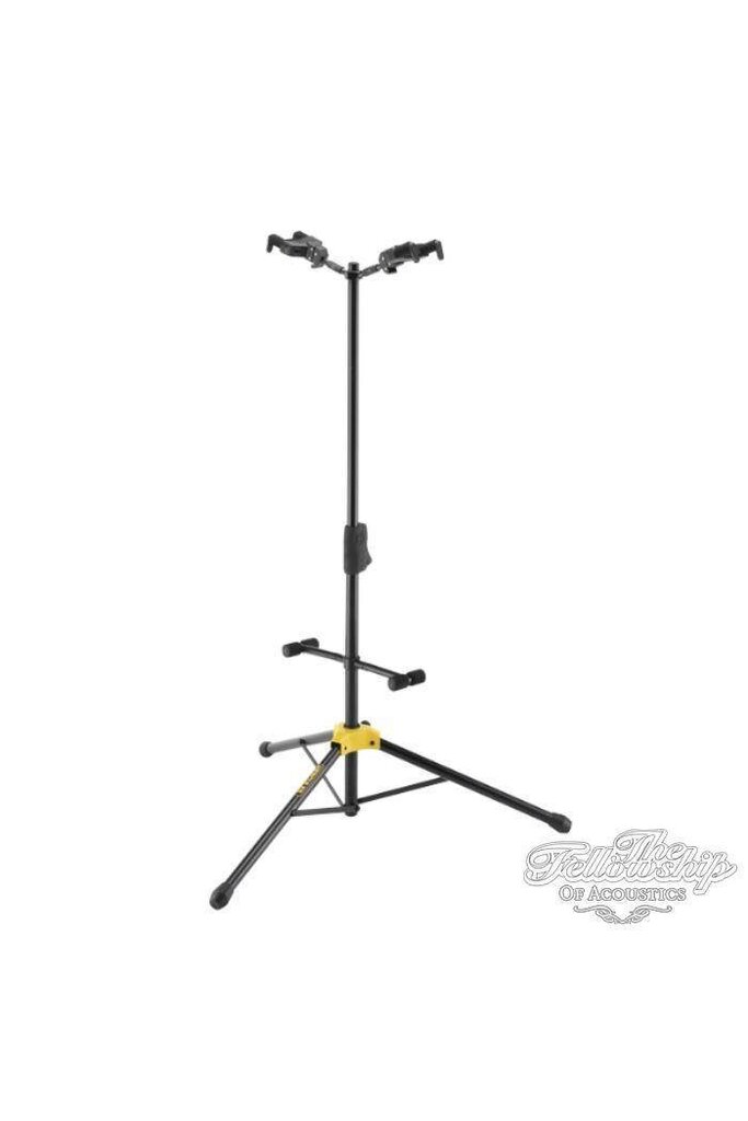 Hercules GS-422-B Dubbel Gitaarstatief Autogrip Systeem met bodysteun