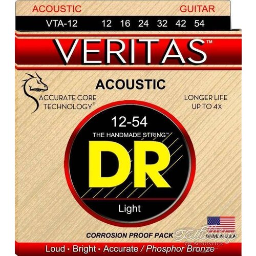DR Strings DR Strings Veritas Phosphor Bronze VTA-12 12-54