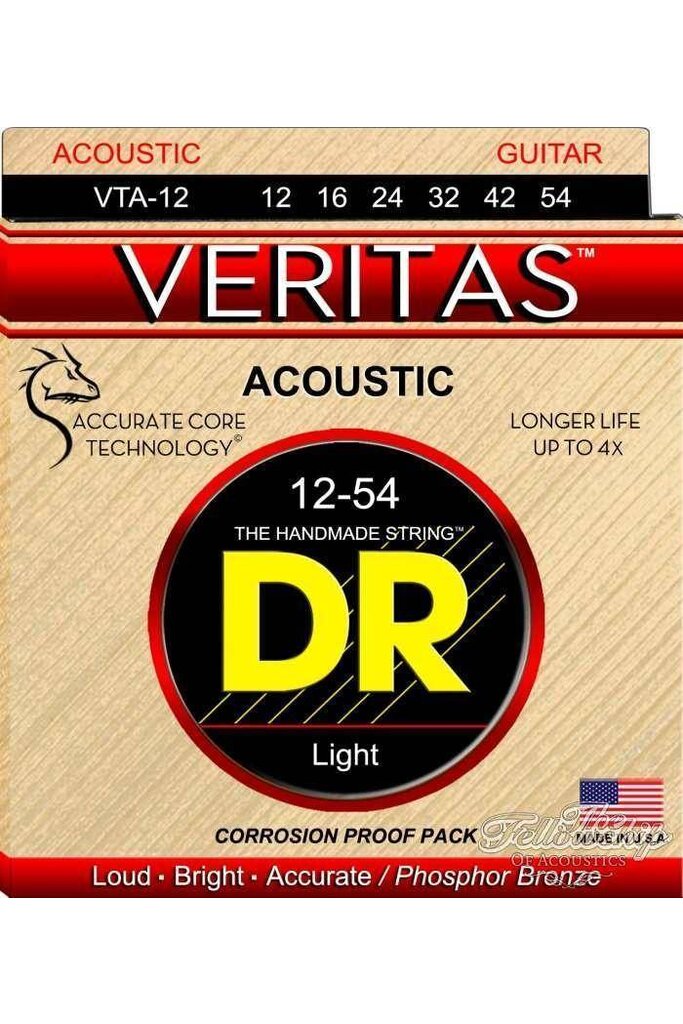 DR Strings Veritas Phosphor Bronze VTA-12 12-54