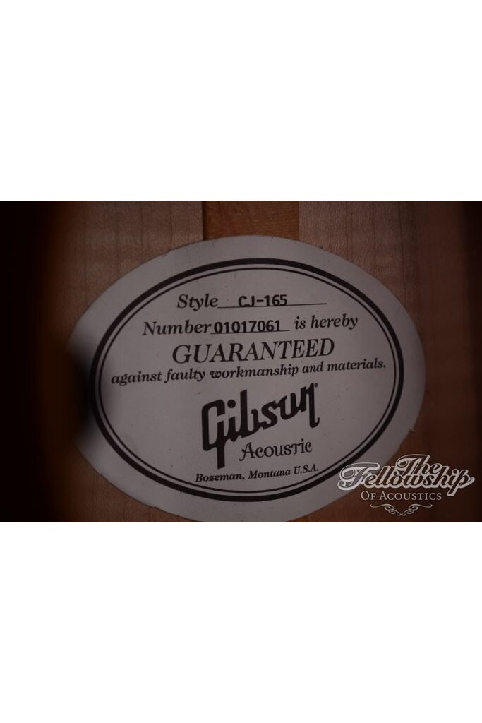 Gibson CJ-165 small Jumbo flame Maple 2007