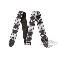 Fender 2inch Monogrammed Gitaarband zwart/lichtgrijs/donkergrijs