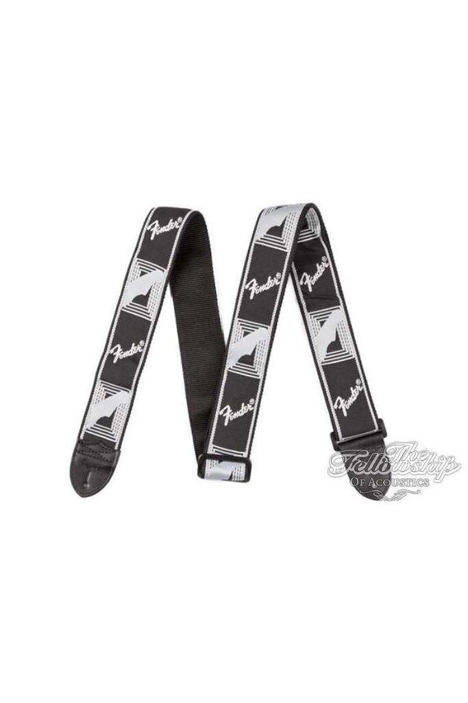 Fender 2inch Monogrammed Gitaarband zwart/lichtgrijs/donkergrijs