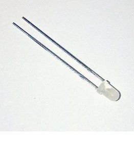 LED 3 mm cool white diffuus