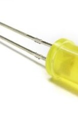 LED 5 mm geel diffuus
