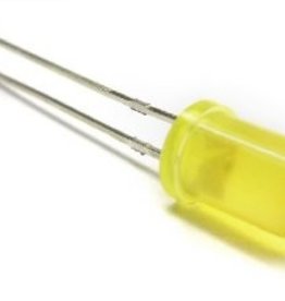 LED 5 mm geel diffuus