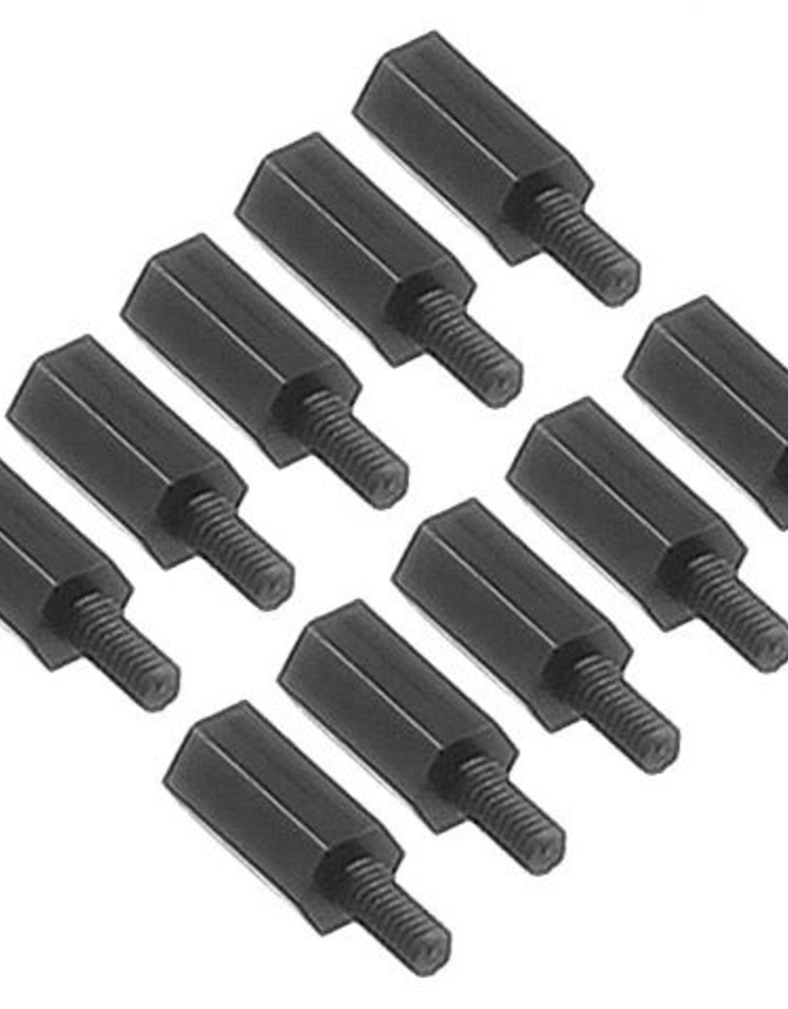 Afstands Busje Nylon Zwart M3 10mm Hoog