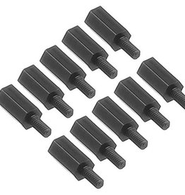 Afstands Busje Nylon Zwart M3
