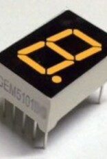 7 Segment display Amber, 0.56" Common Anode