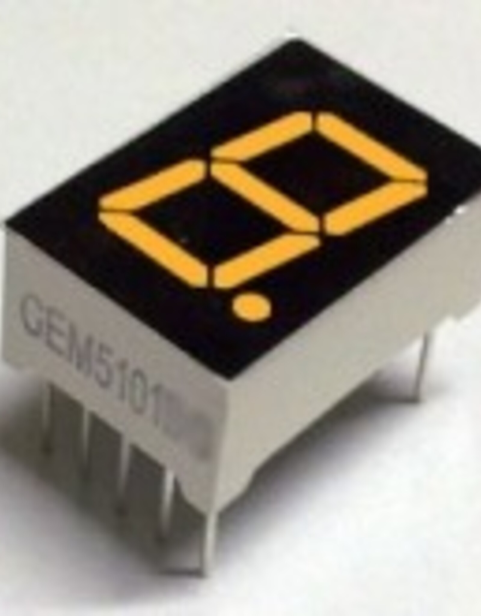 7 Segment display Amber, 0.56" Common Anode
