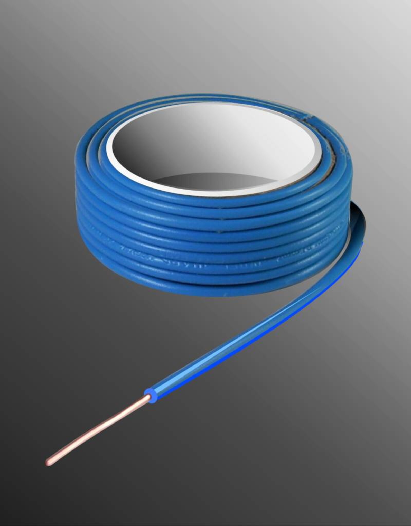 Project Draad H05V-U 2,5 x 0,5mm², Massieve Kern, Brand Vertragend - Blauw