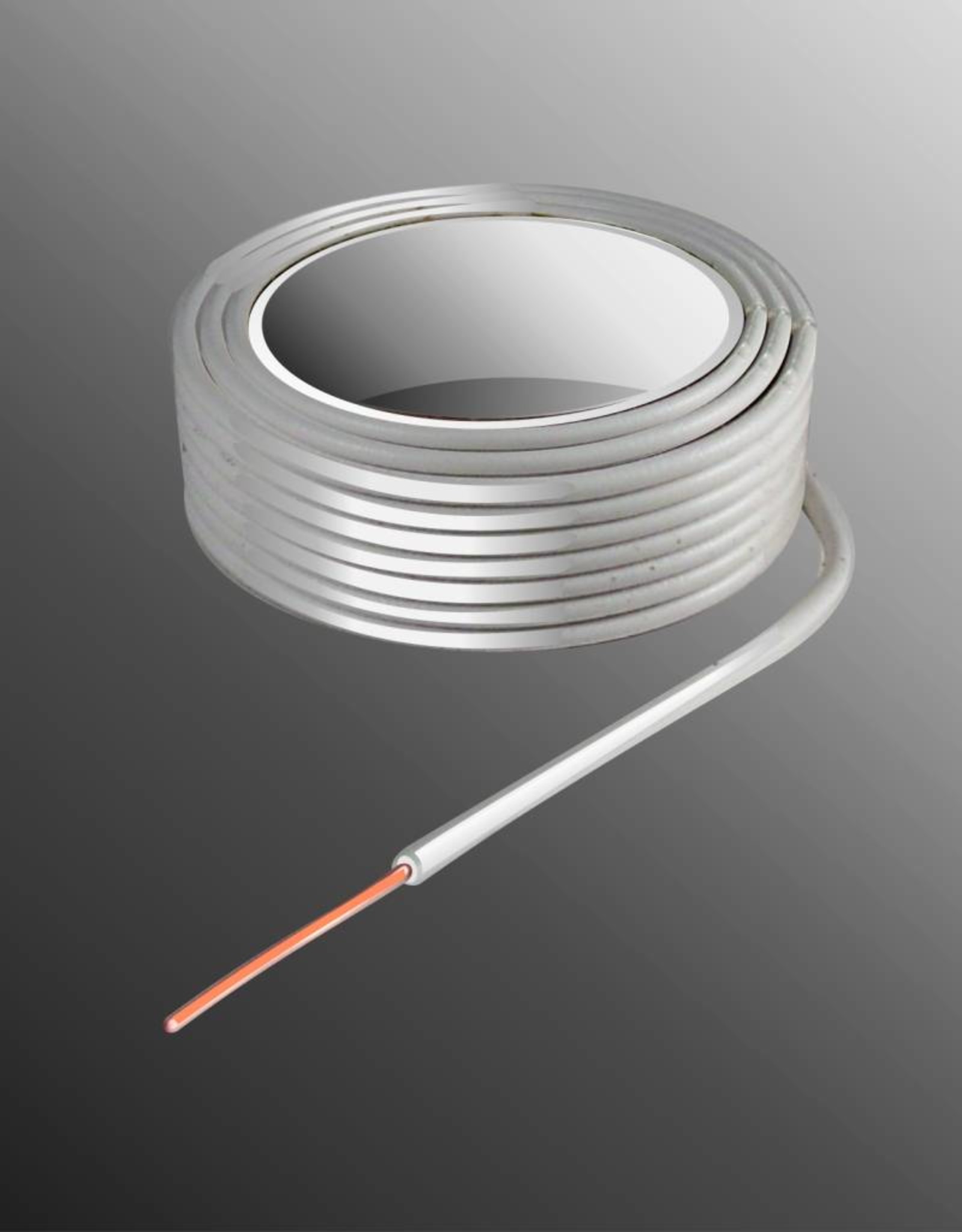Project Draad H05V-U 2,5 x 0,5mm², Massieve Kern, Brand Vertragend - Wit