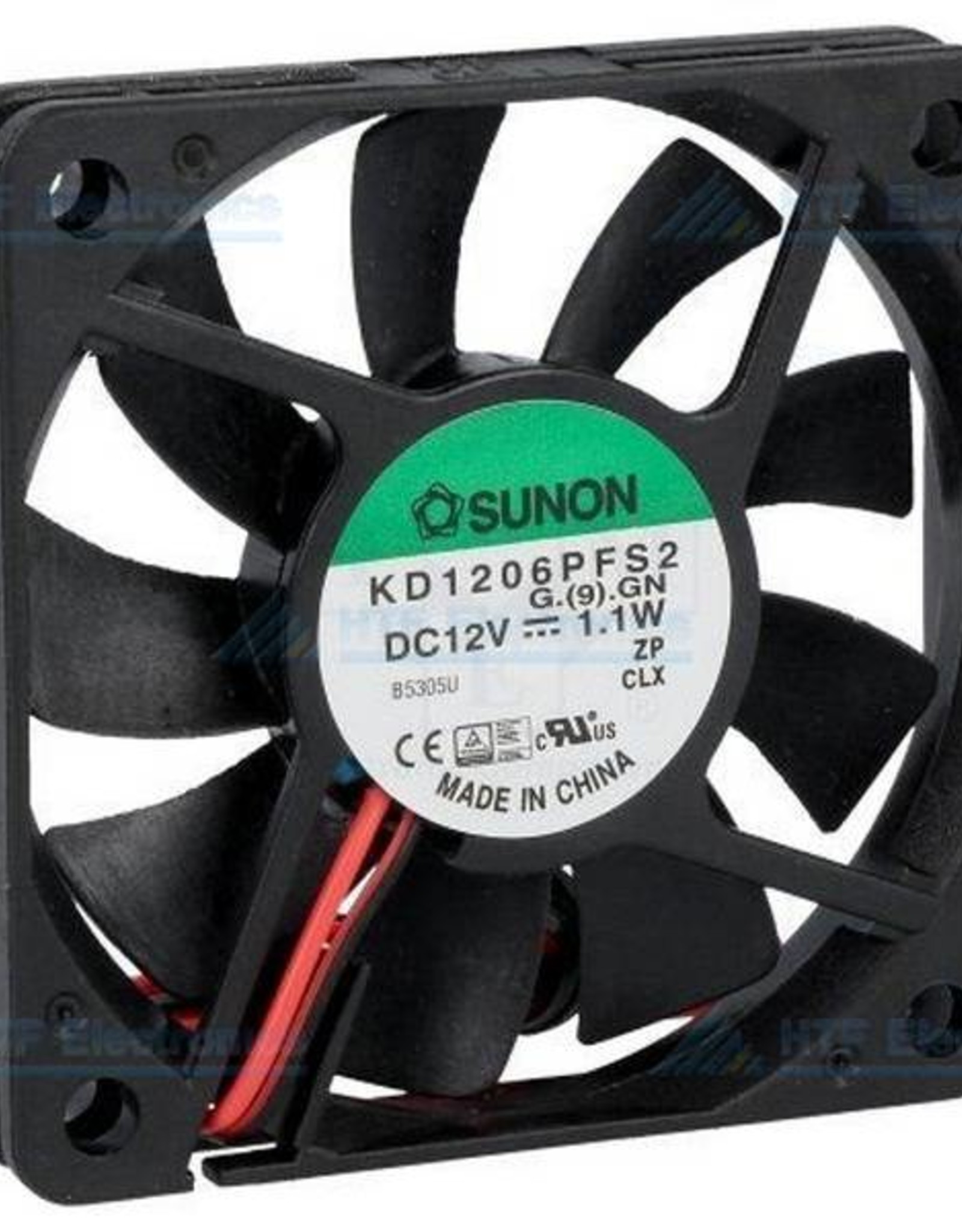 Borstelloze Ventilator 60x60x10mm 12V DC