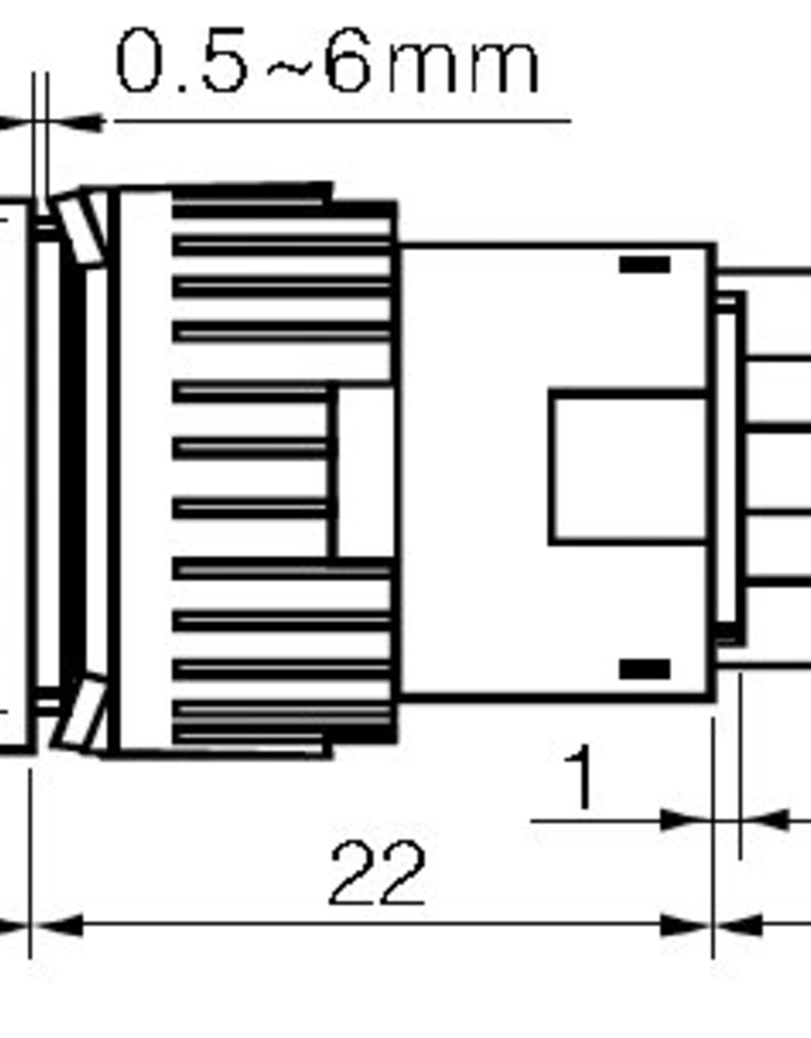 Sleutel schakelaar 3 standen DPDT Spoor 1: OFF- ON -ON, Spoor 2: ON -ON - OFF
