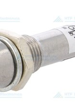 LED Indicator Blauw 12V, met metalen houder en geïntegreerde weerstand