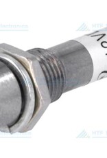 LED Indicator Groen 12V, met metalen houder en geïntegreerde weerstand