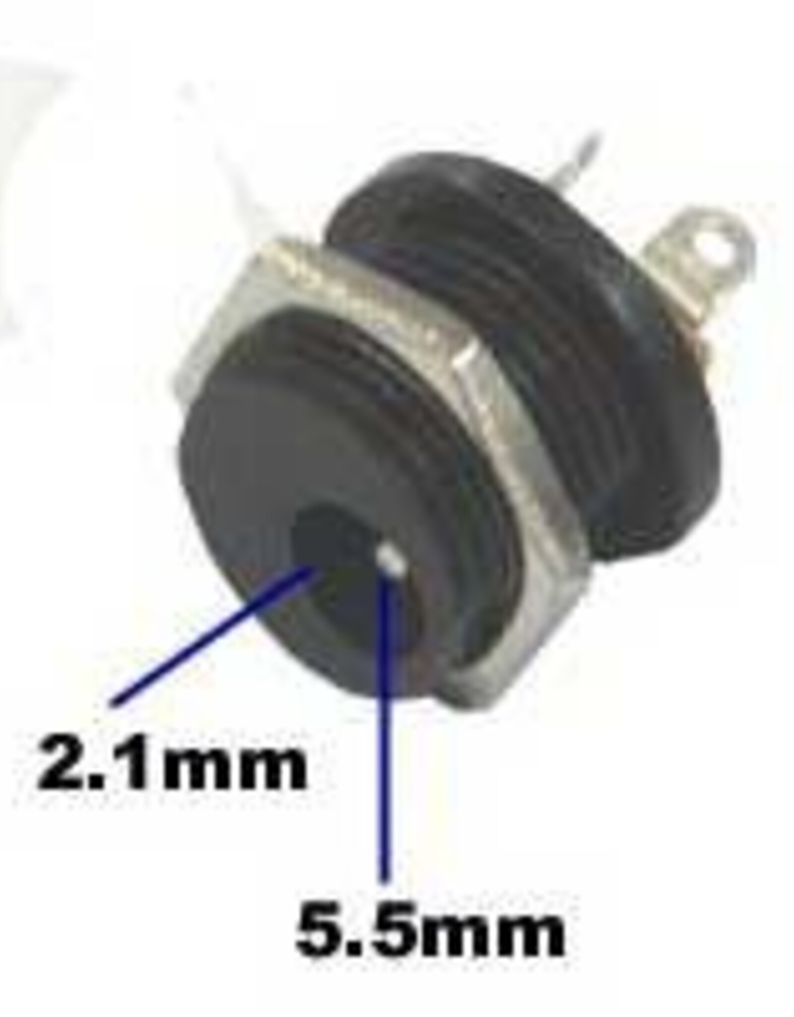 DC socket 5.5MM X 2.1MM Panel mounting CCTV Power