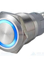 Drukschakelaar met Ringverlichting Blauw