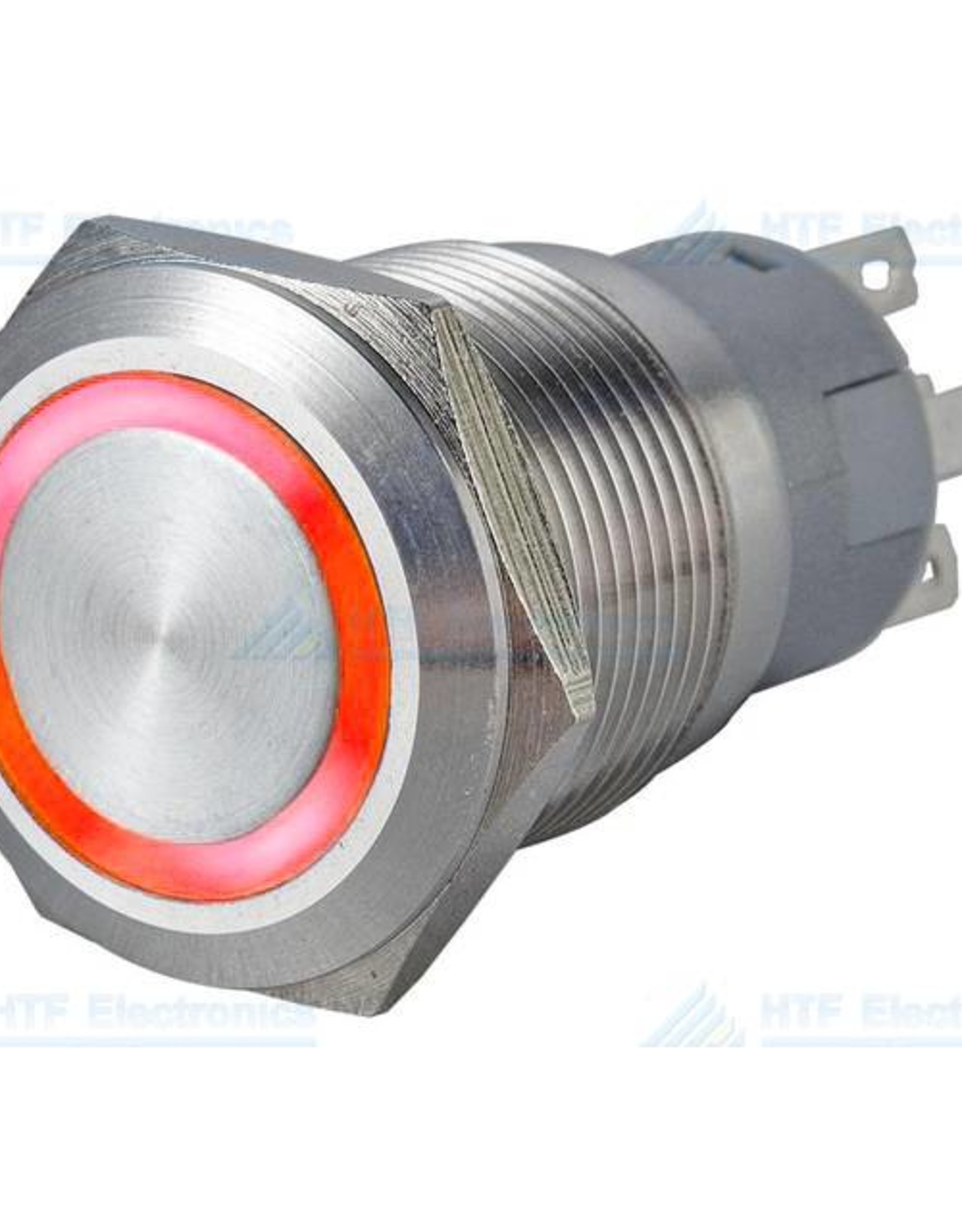 Drukschakelaar met Ringverlichting Rood