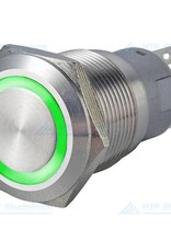 Drukschakelaar met Ringverlichting Groen