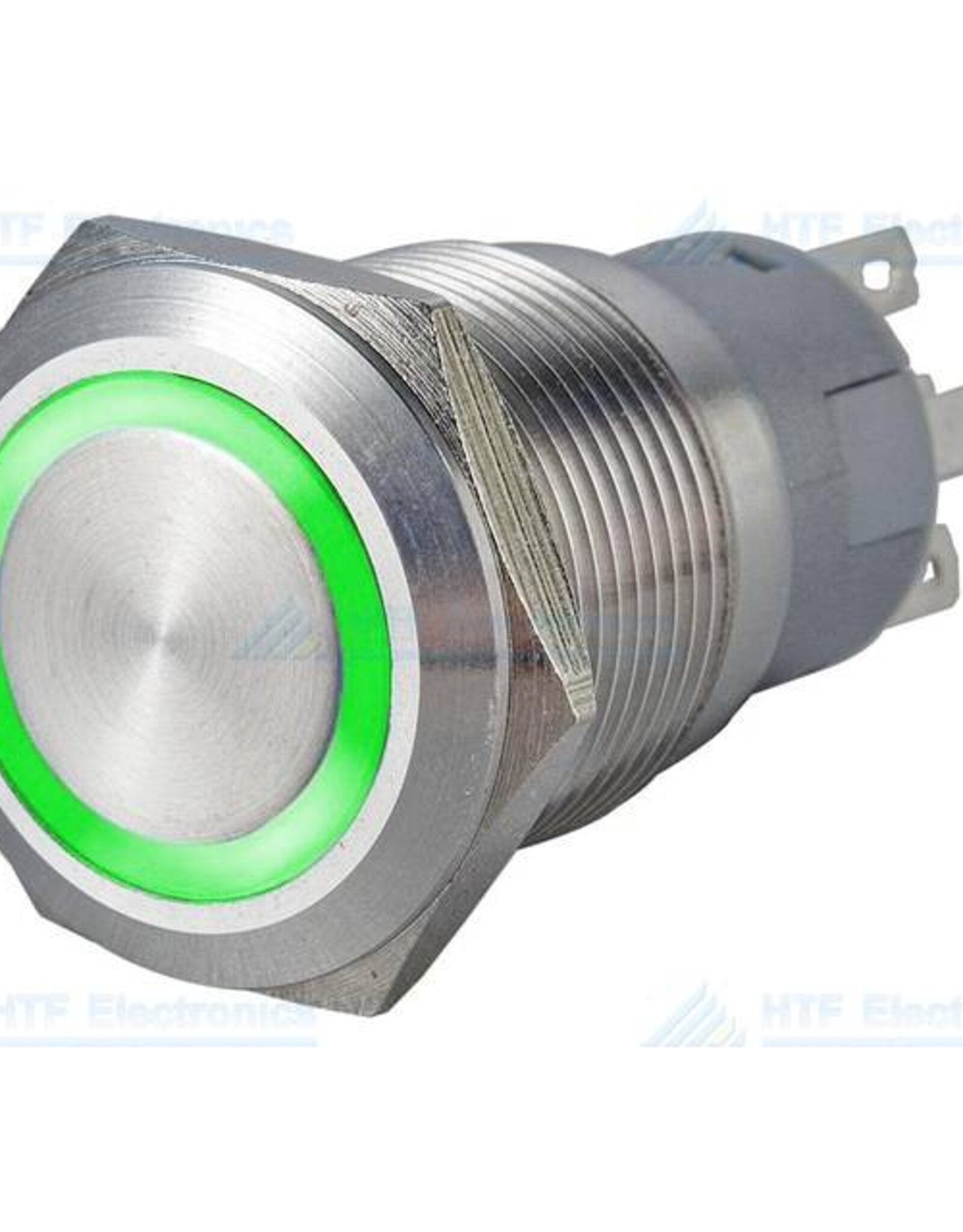 Drukschakelaar met Ringverlichting Groen