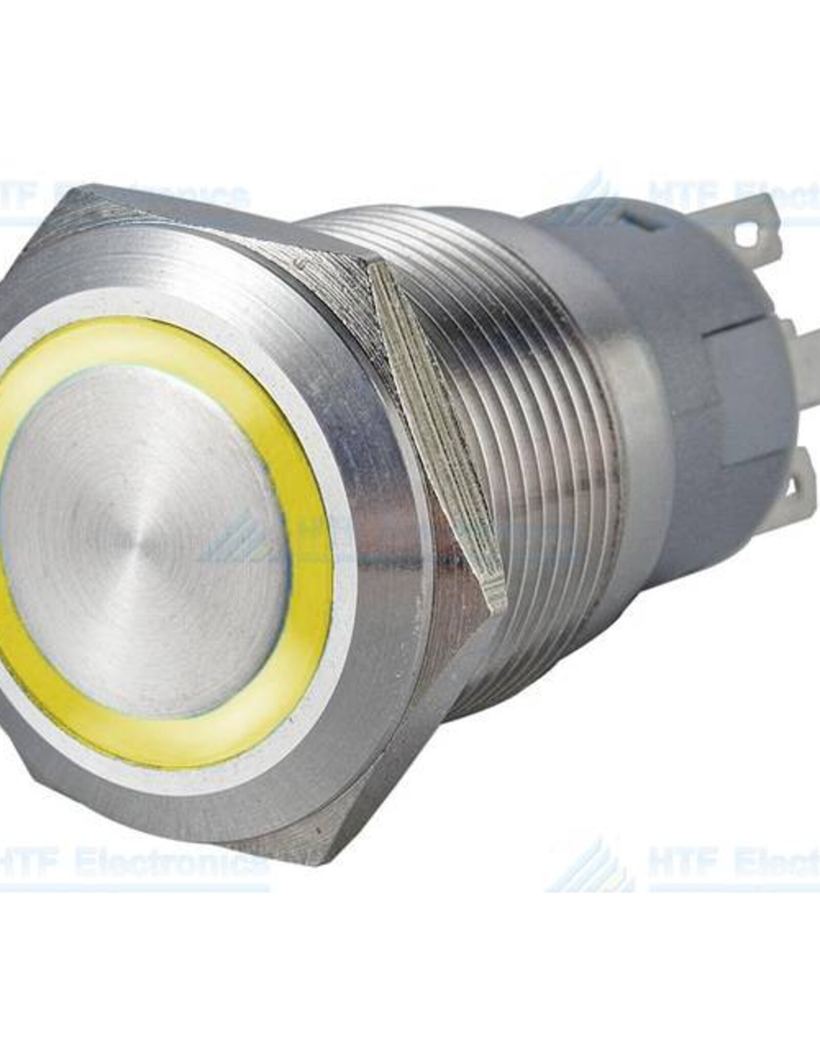 Drukschakelaar met Ringverlichting Geel
