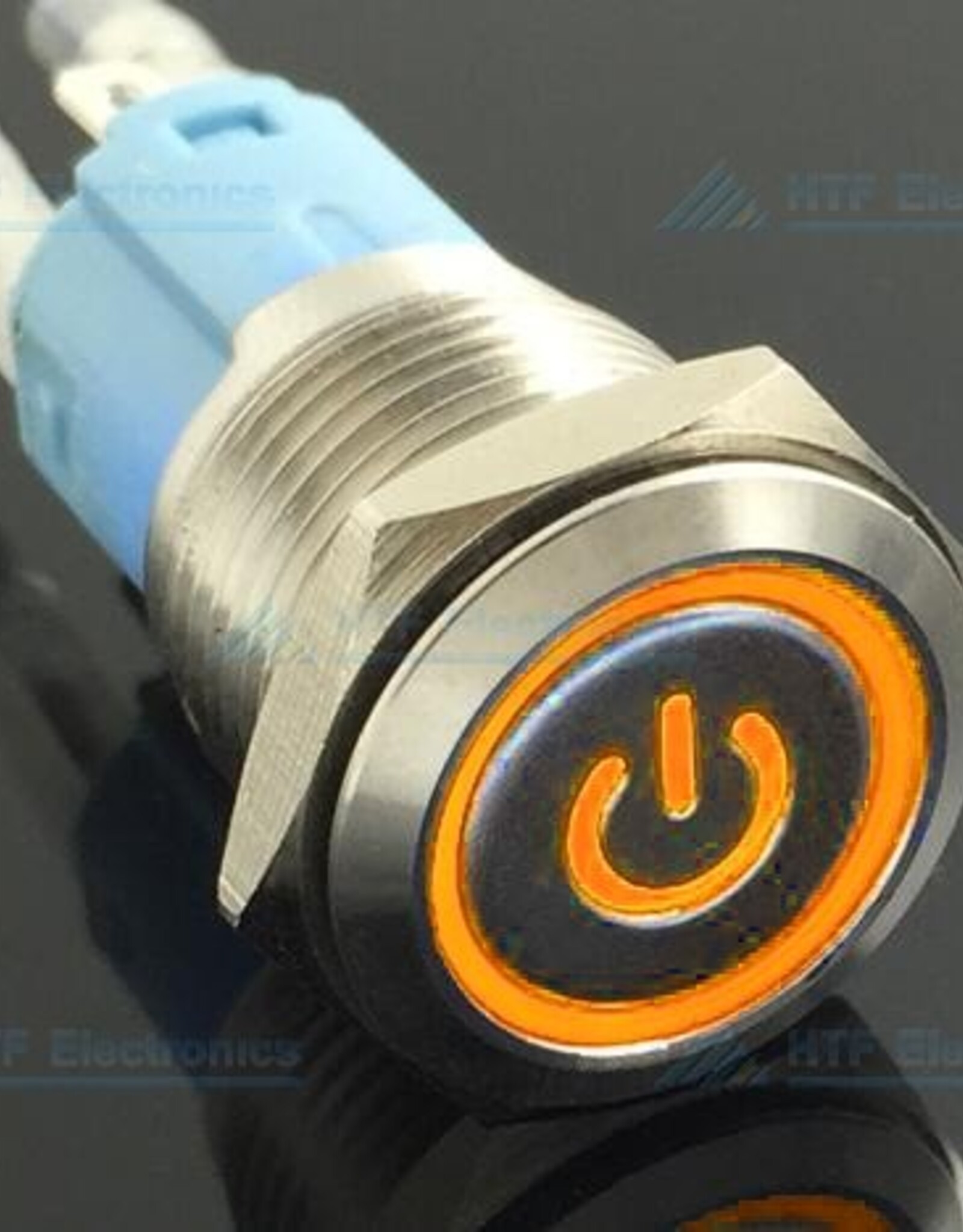 Drukschakelaar Latching met Verlicht logo en ringverlichting RGB Auto